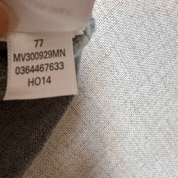 Nordstrom 100% Merino Wool Sweater Men's XL V Neck Striped Extra Fine Merino - Picture 8 of 9